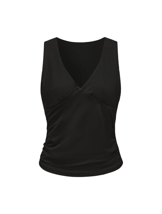 V-Neck Ruched Top