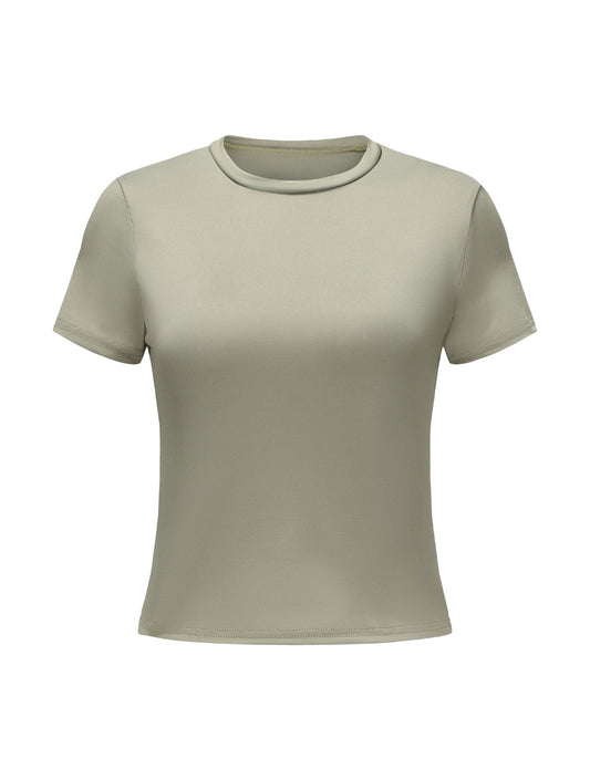 Short Sleeve Crew Neck Top