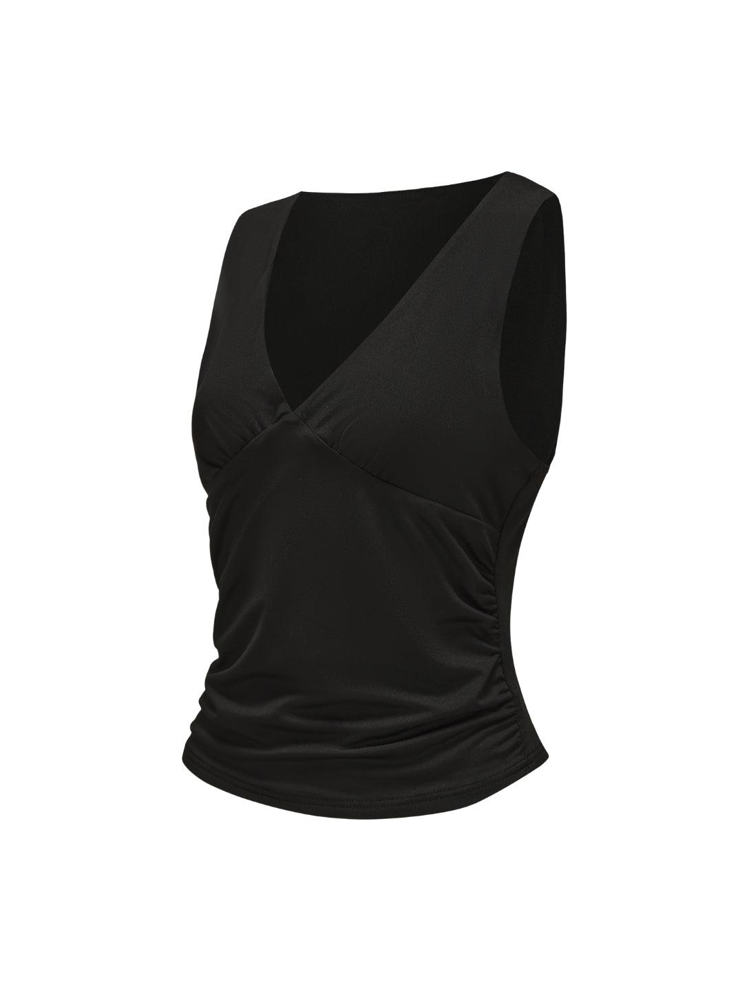 V-Neck Ruched Top