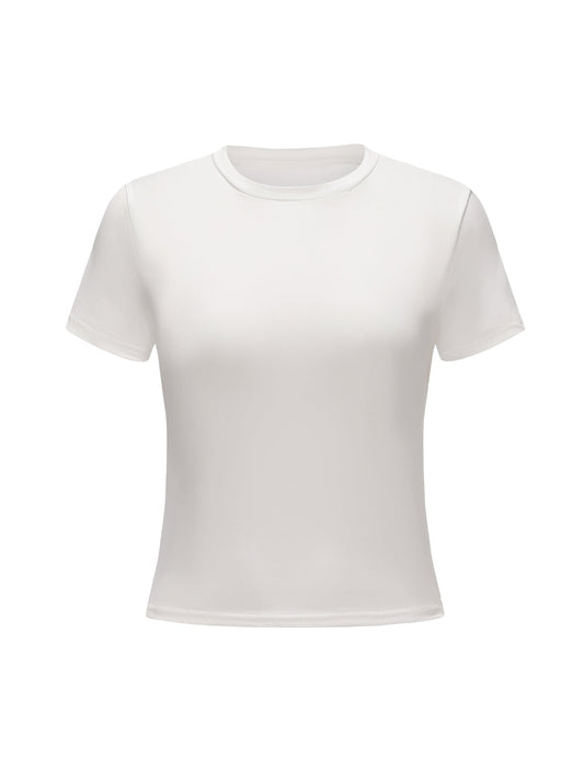 Short Sleeve Crew Neck Top